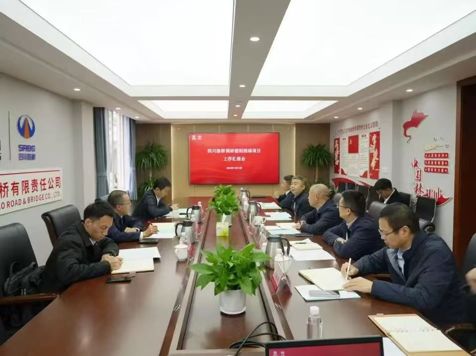 四川路橋黨委副書(shū)記、副董事長(zhǎng)、總經(jīng)理羊勇率隊(duì)到直屬企業(yè)調(diào)研